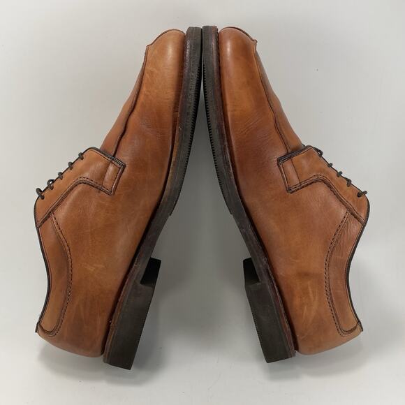 Allen Edmonds Stockbridge Split Toe Derby Shoes Brown Leather Mens 10 EEE Walnut main image 10